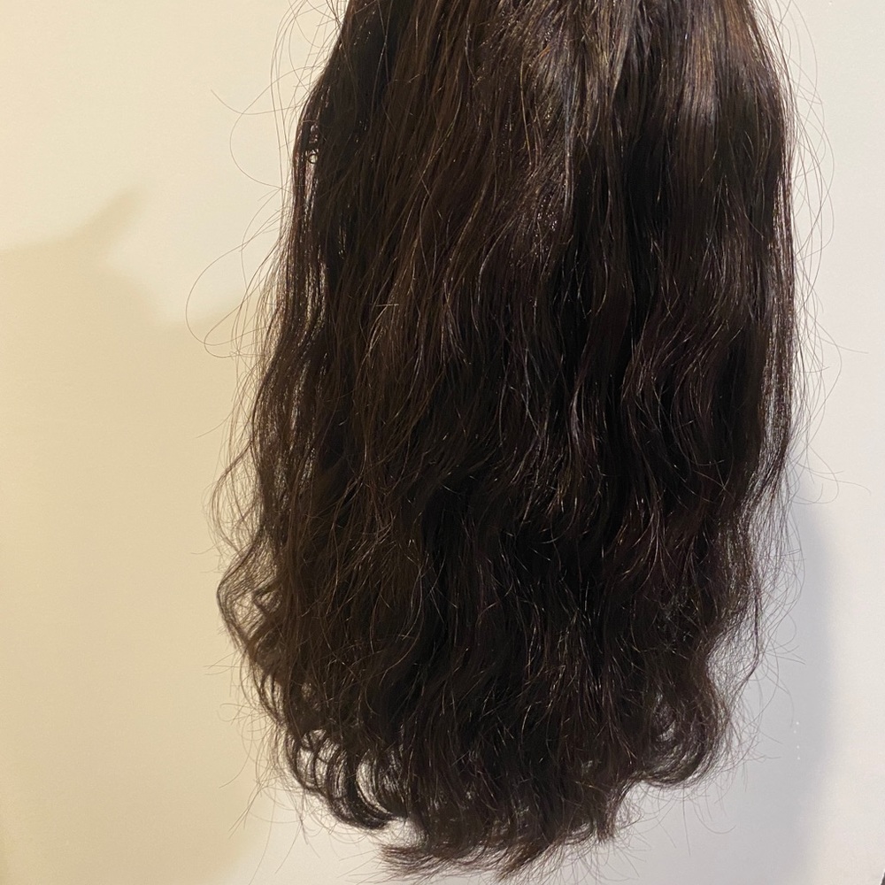 Brazilian Virgin hair  14” bob u part wig,